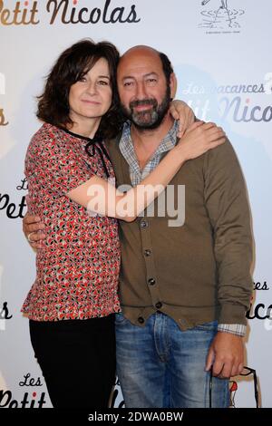 Valérie Lemercier et Kad Merad assistent à la première des vacances du petit Nicolas à l'Opéra de Gaumont à Paris, France, le 22 juin 2014. Photo d'Aurore Marechal/ABACAPRESS.COM Banque D'Images