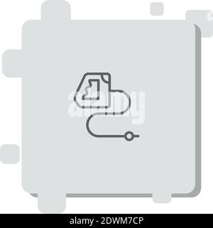 extension de l'icône de vecteur de dérivations illustration moderne de vecteur simple Illustration de Vecteur