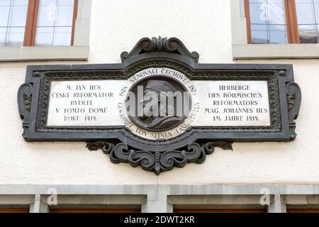 Herberge und Museum of böhmischen Reformators Jan Hus à Konstanz am Bodensee, Allemagne Banque D'Images