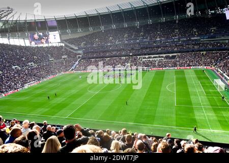 Tottenham Hotspur , Stade White Hart Lane, Londres, Angleterre. Banque D'Images