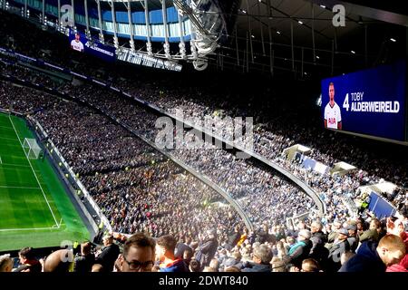 Tottenham Hotspur , Stade White Hart Lane, Londres, Angleterre. Banque D'Images