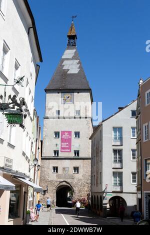 Stadttorturm, Braunau am Inn, OÖ, Österreich Banque D'Images