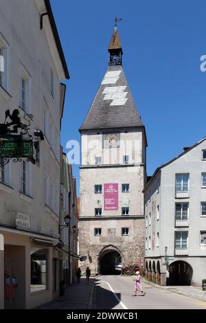 Stadttorturm, Braunau am Inn, OÖ, Österreich Banque D'Images