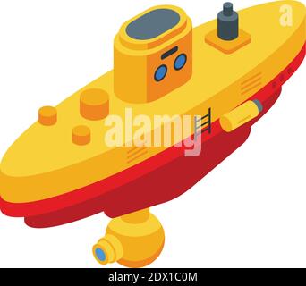 Icône du bathyscaphe de l'expédition. Isométrique de l'expédition bathyscaphe icône de vecteur pour la conception de Web isolée sur fond blanc Illustration de Vecteur