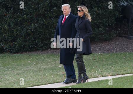 Washington DC, États-Unis. 23 décembre 2020. 23 décembre 2020 - Washington, DC, États-Unis: Le président des États-Unis Donald Trump et la première dame Melania Trump quittent la Maison Blanche, se dirigent vers Mar-a-Lago à Palm Beach, FL. Photo de Chris Kleponis/Pool/ABACAPRESS.COM crédit: ABACAPRESS/Alay Live News Banque D'Images