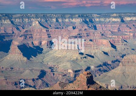 Vues panoramiques et paysages du Grand Canyon. Banque D'Images