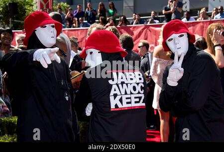 Jabbawockeez assiste à l'ESPYS 2014 au Nokia Theatre L.A. En direct le 16 juillet 2014 à Los Angeles, Californie, États-Unis. Photo de Lionel Hahn/ABACAPRESS.COM Banque D'Images