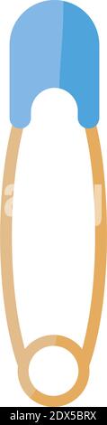 dessin d'illustration à motif vectoriel d'icône de style plat de bébé à motif de clothespin Illustration de Vecteur