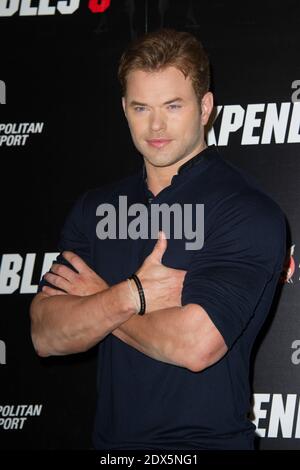 Kellan Lutz participe à Expendables 3 Photocall à l'Hôtel Georges V, à Paris, en France, le 7 août 2014. Photo de Laurent Zabulon/ABACAPRESS.COM Banque D'Images