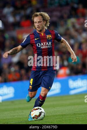 Ivan Rakitic, FC Barcelone lors du match de football 2014 du trophée Joan Gamper entre le FC Barcelone et le FC Leon, le 18 août 2014, au stade Camp Nou de Barcelone, en Espagne. Photo de Giuliano Gamper/ABACAPRESS.COM Banque D'Images