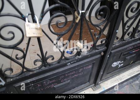 Vue extérieure de la maison de Serge Gainsbourg, à Paris, France. 22 août 2014. Photo d'Edouard Grandjean/ABACAPRESS.COM Banque D'Images