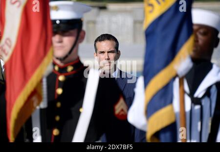 George Prescott Bush assiste à une victoire spéciale sur la commémoration de la Journée du Japon qui aura lieu au National World War II Memorial à Washington, DC, USA le mardi 2 septembre 2014. George Prescott Bush est le fils aîné de l'ancien gouverneur de Floride Jeb Bush, le neveu de l'ancien président George W. Bush et le petit-fils de l'ancien président George H. W. Bush. Il est le candidat républicain au poste de commissaire du Texas General Land Office en 2014. Photo par Olivier Douliery/ABACAPRESS.COM Banque D'Images