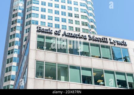 Bank of America Merrill Lynch signe à Toronto, Canada. Banque D'Images