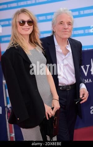 Abel Ferrara et son épouse Nancy assistent à la projection de Pasolini dans le cadre du 40ème Festival du film américain de Deauville à Deauville, France, le 12 septembre 2014. Photo de Nicolas Briquet/ABACAPRESS.COM Banque D'Images