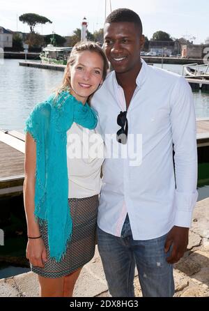Elodie Varlet et David Baiot assistent au 16ème Festival de la fiction télévisée à la Rochelle, dans l'ouest de la France, le 13 septembre 2014. Photo de Patrick Bernard/ABACAPRESS.COM Banque D'Images