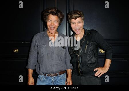 Igor et Grichka Bogdanoff assistent à la Vogue Fashion Night à Paris, France, le 16 septembre 2014. Photo d'Alban Wyters/ABACAPRESS.COM Banque D'Images