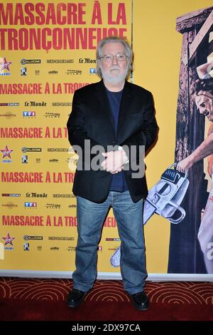 Le réalisateur Tobe Hooper assistant au massacre de la Tronconneuse (la chaîne de la chaîne du Texas Saw massacre) a restauré la première du film au cinéma Grand Rex à Paris, en France, le 23 septembre 2014. Photo d'Aurore Marechal/ABACAPRESS.COM Banque D'Images