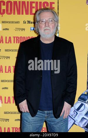 Le réalisateur Tobe Hooper assistant au massacre de la Tronconneuse (la chaîne de la chaîne du Texas Saw massacre) a restauré la première du film au cinéma Grand Rex à Paris, en France, le 23 septembre 2014. Photo d'Aurore Marechal/ABACAPRESS.COM Banque D'Images