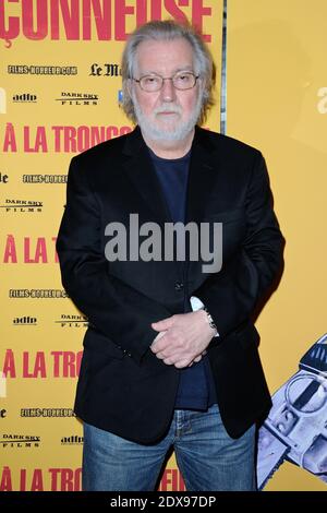 Le réalisateur Tobe Hooper assistant au massacre de la Tronconneuse (la chaîne de la chaîne du Texas Saw massacre) a restauré la première du film au cinéma Grand Rex à Paris, en France, le 23 septembre 2014. Photo d'Aurore Marechal/ABACAPRESS.COM Banque D'Images