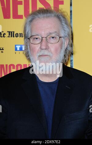 Le réalisateur Tobe Hooper assistant au massacre de la Tronconneuse (la chaîne de la chaîne du Texas Saw massacre) a restauré la première du film au cinéma Grand Rex à Paris, en France, le 23 septembre 2014. Photo d'Aurore Marechal/ABACAPRESS.COM Banque D'Images