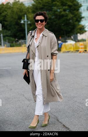 Garance Dore, blogueur, avant le spectacle de mode Alexander Wang, (Pier 94, 711 12 avenue) Street styleaucours de la Mercedes-Benz Fashion week Printemps-été 2015, New York City, NY, Etats-Unis le 6 septembre 2014. Photo de Sophie Mhabille/ABACAPRESS.COM Banque D'Images