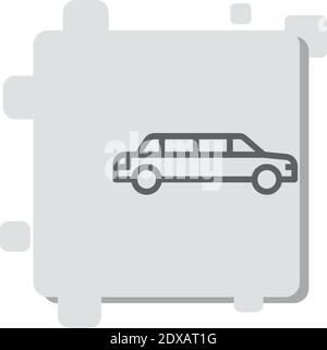 icône vecteur limousine illustration moderne simple vecteur Illustration de Vecteur