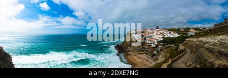 Portugal, Distrikt Lissabon, Praia das Azenhas do Mar, Cloares, Atlantikküste Banque D'Images