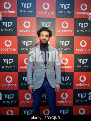 Mohamed Salah Hamed Mahrous Ghaly est un footballeur professionnel égyptien qui joue un rôle de pravant pour le club de la Premier League de Liverpool. Banque D'Images