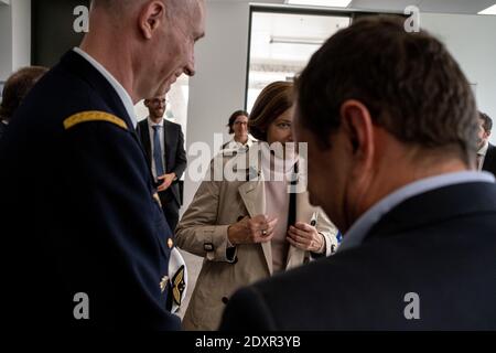 FRA - POLITIQUE - CYBERDEFENSE - Florence Parly, ministre des armes, à Rennes Florence Parly, ministre des armes, se rend jeudi 3 octobre 2019 à Banque D'Images