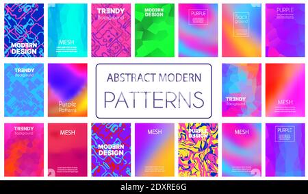 Ensemble d'arrière-plans abstraits vectoriels Illustration de Vecteur
