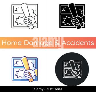 Icône vandalisme Illustration de Vecteur