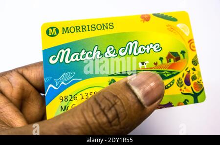 Morrisons match et plus de points de fidélité carte Banque D'Images