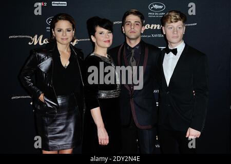 Suzanne Clement, Anne Dorval, Xavier Dolan et Antoine Olivier Pilon participant à la première de la momie au Mk2 Bibliotheque Cinema à Paris, France, le 30 septembre 2014. Photo d'Aurore Marechal/ABACAPRESS.COM Banque D'Images