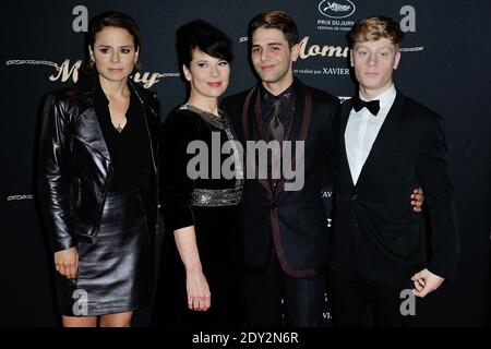 Suzanne Clement, Anne Dorval, Xavier Dolan et Antoine Olivier Pilon participant à la première de la momie au Mk2 Bibliotheque Cinema à Paris, France, le 30 septembre 2014. Photo d'Aurore Marechal/ABACAPRESS.COM Banque D'Images