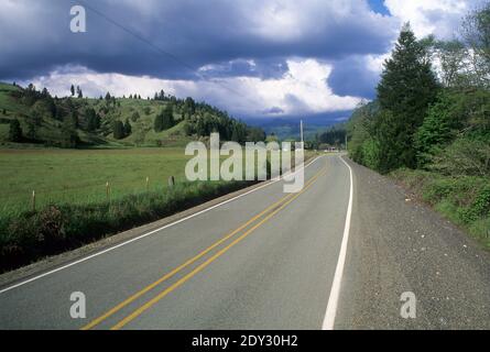 Myrtle Creek Canyonville Scenic Historic Tour route, comté de Douglas, Oregon Banque D'Images