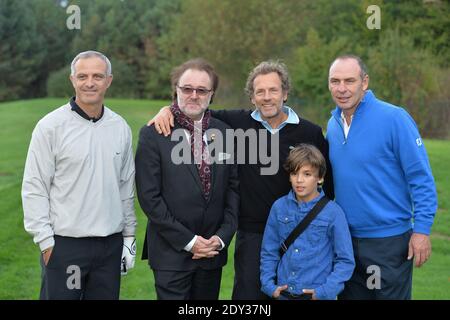 Alain Roche, Philippe Faure-Brac, Stephane Freiss et Alain Boghossian participant au Tee Break Gourmand au Golf d'Etiolles près de Paris, France, le 7 octobre 2014. Photo de Laurent Zabulon/ABACAPRESS.COM Banque D'Images