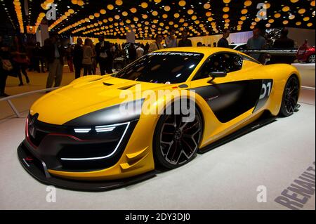 La nouvelle voiture concept RS 01 Renault Sport lors du salon de l'automobile de Paris 2014, connue sous le nom de mondial de l'automobile à Paris, France, le 10 octobre 2014. Photo de Nicolas Genin/ABACAPRESS.COM Banque D'Images