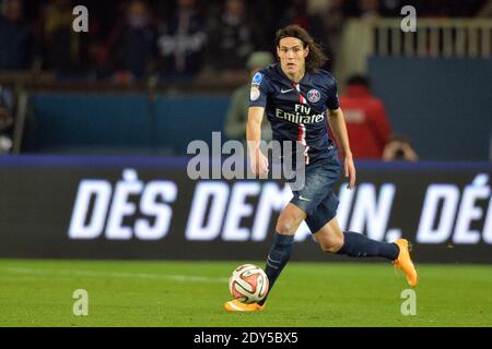 Edinson Roberto Cavani lors du match de la Ligue française 1 entre le FC Paris Saint-Germain et l'Olympique de Marseille OM au stade du Parc des Princes, le 9 novembre 2014 à Paris, photo de Laurent Zabulon/ABACAPRESS.COM Banque D'Images