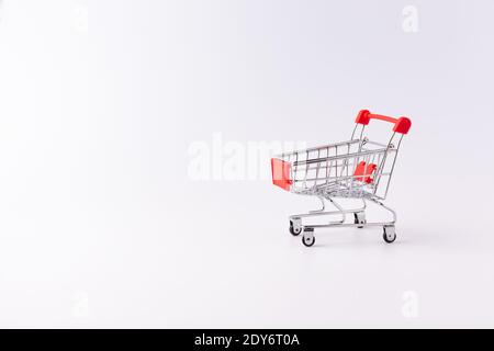 mini-tramway red supermarket Banque D'Images