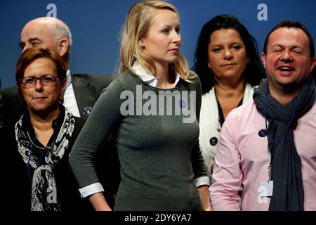 Marion Marechal le Pen participe au 15ème congrès du parti, à Lyon, France, le 30 novembre 2014. Photo de Patrick Bernard/ABACAPRESS.COM Banque D'Images