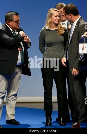 Marion Marechal le Pen participe au 15ème congrès du parti, à Lyon, France, le 30 novembre 2014. Photo de Patrick Bernard/ABACAPRESS.COM Banque D'Images