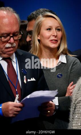 Marion Marechal le Pen participe au 15ème congrès du parti, à Lyon, France, le 30 novembre 2014. Photo de Patrick Bernard/ABACAPRESS.COM Banque D'Images