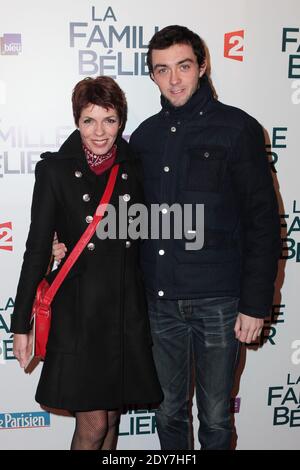 Elisabeth Bourgine et son fils Jules assistent à la première française du film 'la famille Belier' qui s'est tenue au Cinéma le grand Rex à Paris, le 09 décembre 2014. Photo de Audrey Poree/ABACAPRESS.COM Banque D'Images