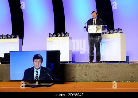 Le ministre français des Sports Patrick Kanner assistait à la « soirée des Champions 2014 » à l'INSEP à Paris, en France, le 15 décembre 2014. Photo d'Aurore Marechal/ABACAPRESS.COM Banque D'Images