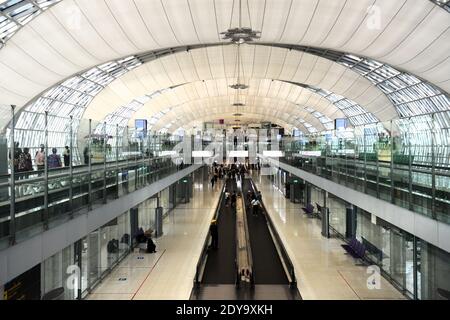 Aéroport de Suvarnabhumi à Bangkok, Thaïlande. Banque D'Images