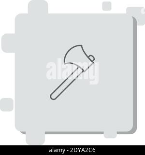 icône de vecteur de contour ax illustration de vecteur simple moderne Illustration de Vecteur