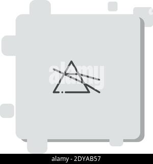 icône de vecteur prisme illustration moderne de vecteur simple Illustration de Vecteur