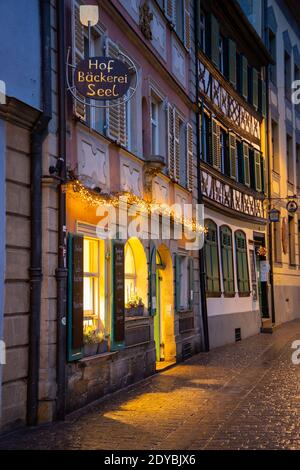 Dominikanerstrasse à Bamberg, Allemagne Banque D'Images