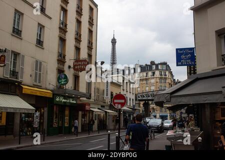 Lllustration de la vie quotidienne à Paris, France. Lllustration du quotidien à Paris en France.
