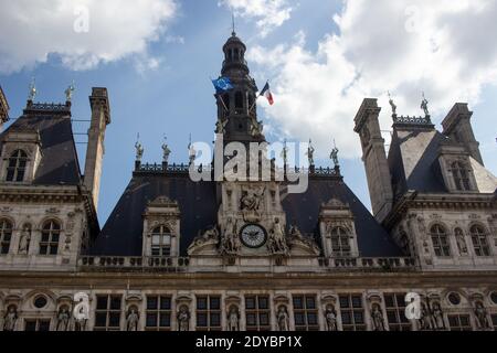 Lllustration de la vie quotidienne à Paris, France. Lllustration du quotidien à Paris en France. Banque D'Images